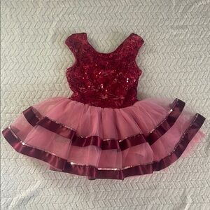 Revolution Pink Sequin/Tulle Dance Outfit